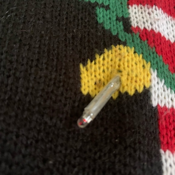 Happy Holidays Light Up Elf Ugly Christmas Sweater, Size L/G - Picture 2 of 7